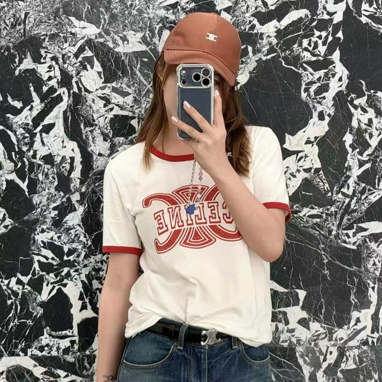 CEL1NE 凱旋門レターTシャツ【50％割引+送料無料】