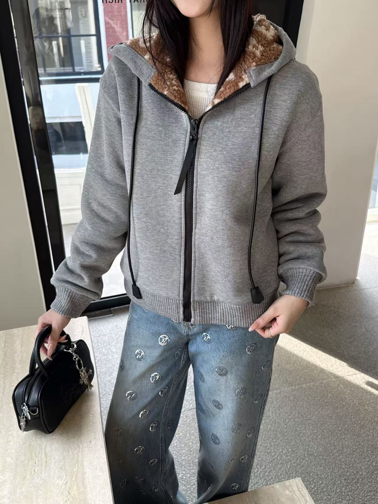 LV フード付きリバーシブルジャケット【50％割引+送料無料】