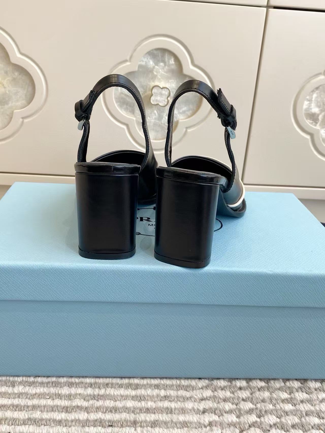 PR4DA 高品質 ブラック＆ホワイト カラーブロック ハイヒール【50％割引+送料無料】