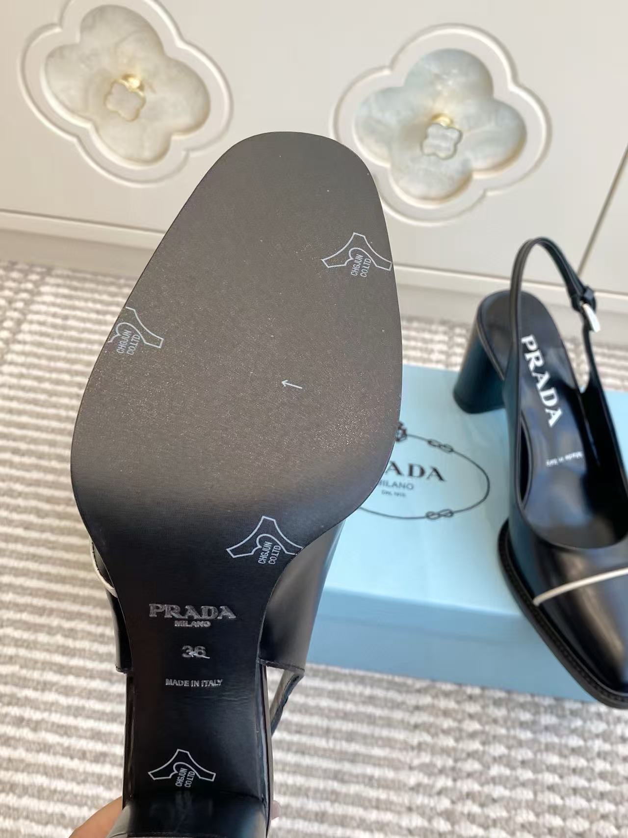 PR4DA 高品質 ブラック＆ホワイト カラーブロック ハイヒール【50％割引+送料無料】