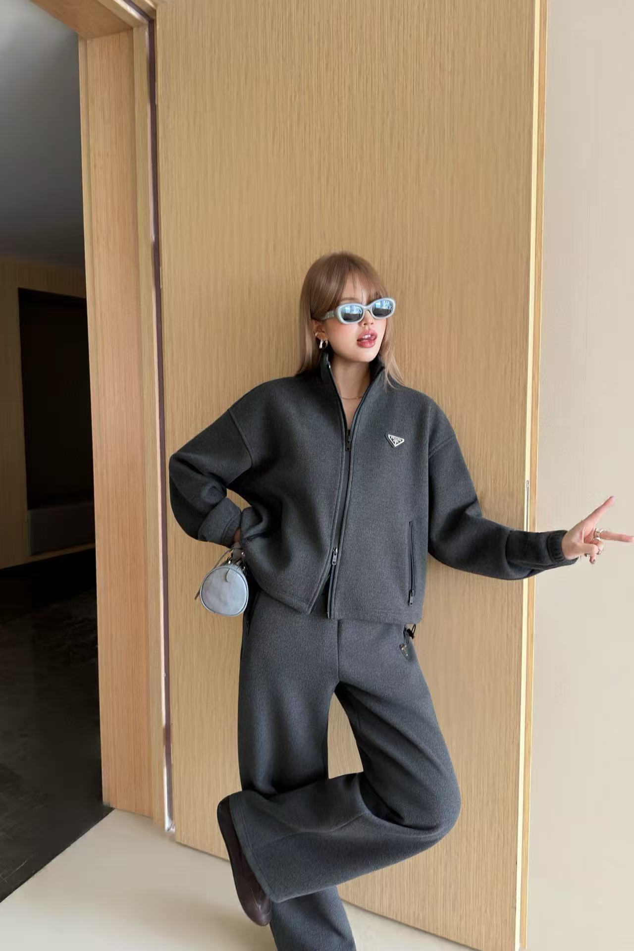 PR4DA ジップアップジャケット+パンツ ツーピースセット【50％割引+送料無料】