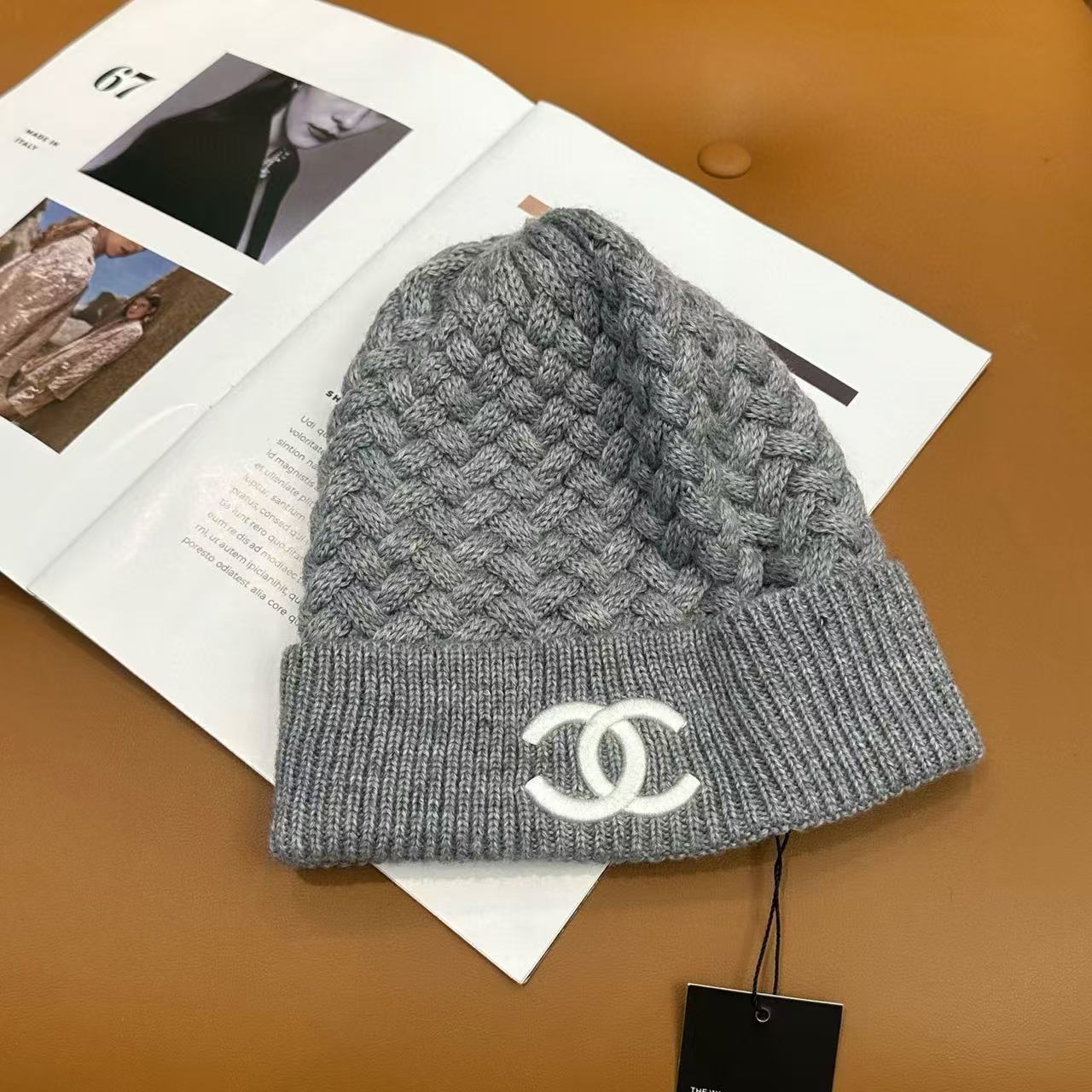 CHANE1 ダブルC ウールハット【50％割引+送料無料】