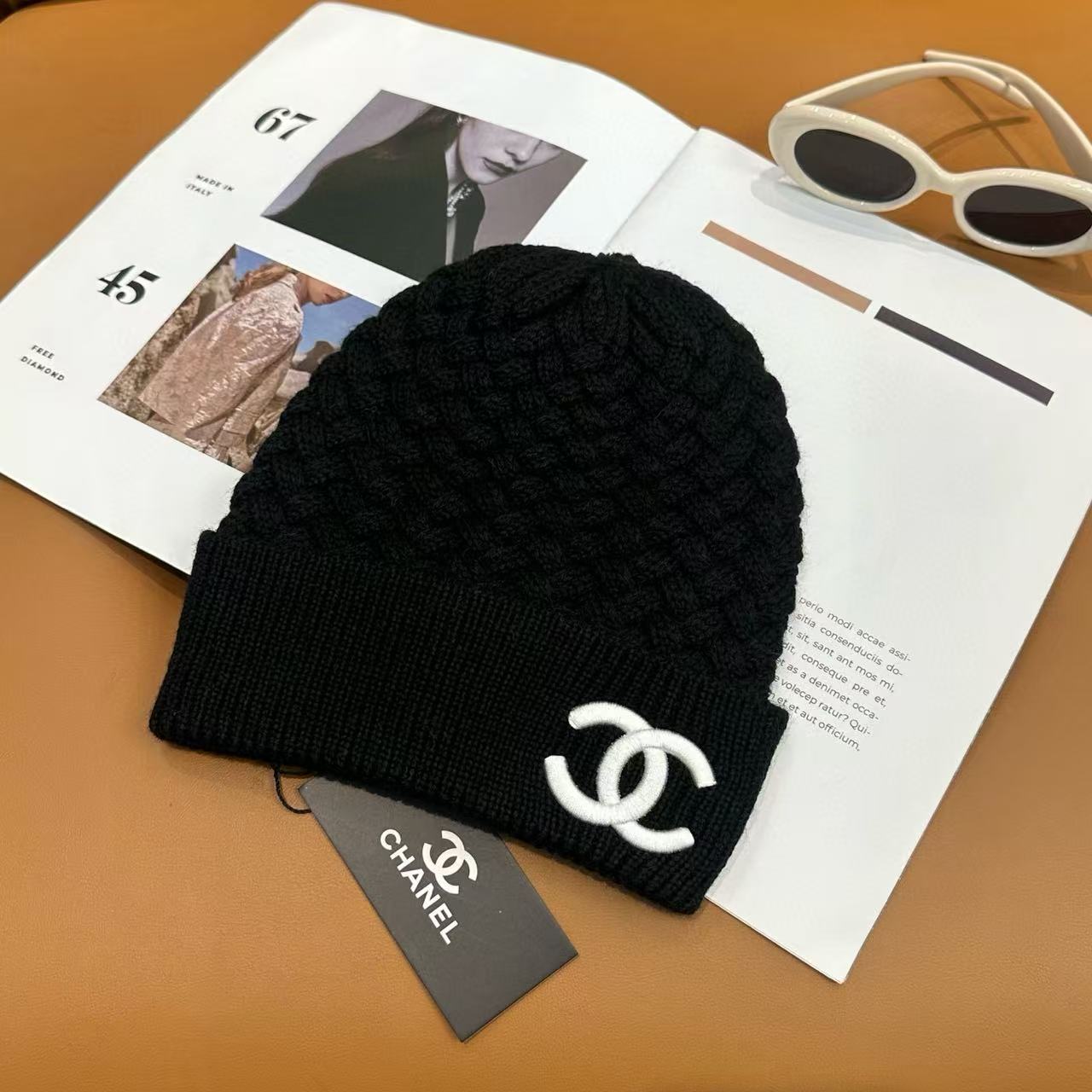 CHANE1 ダブルC ウールハット【50％割引+送料無料】
