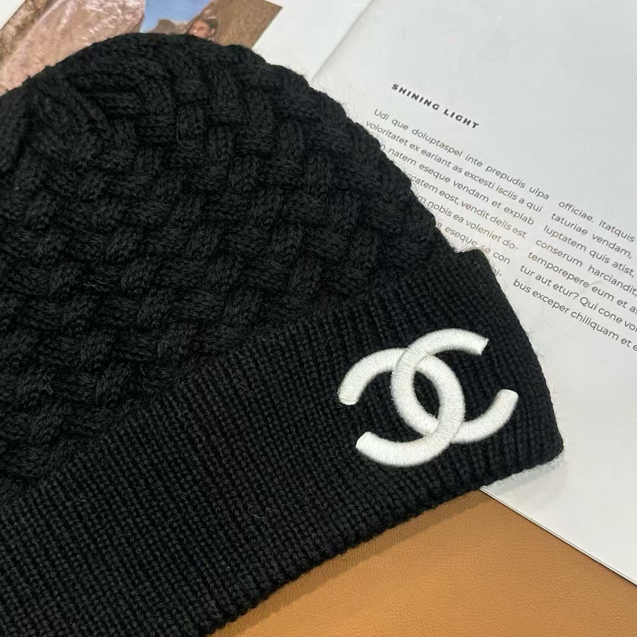 CHANE1 ダブルC ウールハット【50％割引+送料無料】