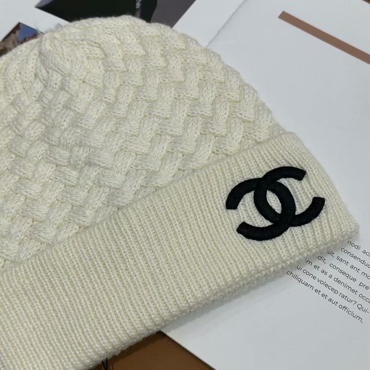 CHANE1 ダブルC ウールハット【50％割引+送料無料】