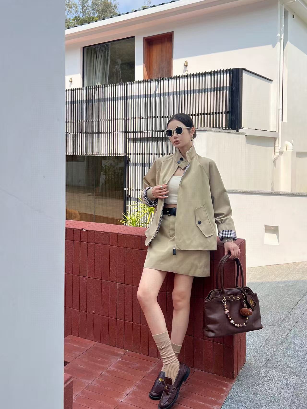 DIOR高品質シンプルジャケット+スカート ツーピースセット【50％割引+送料無料】