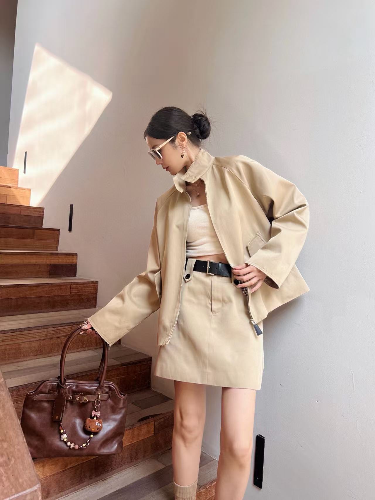 DIOR高品質シンプルジャケット+スカート ツーピースセット【50％割引+送料無料】