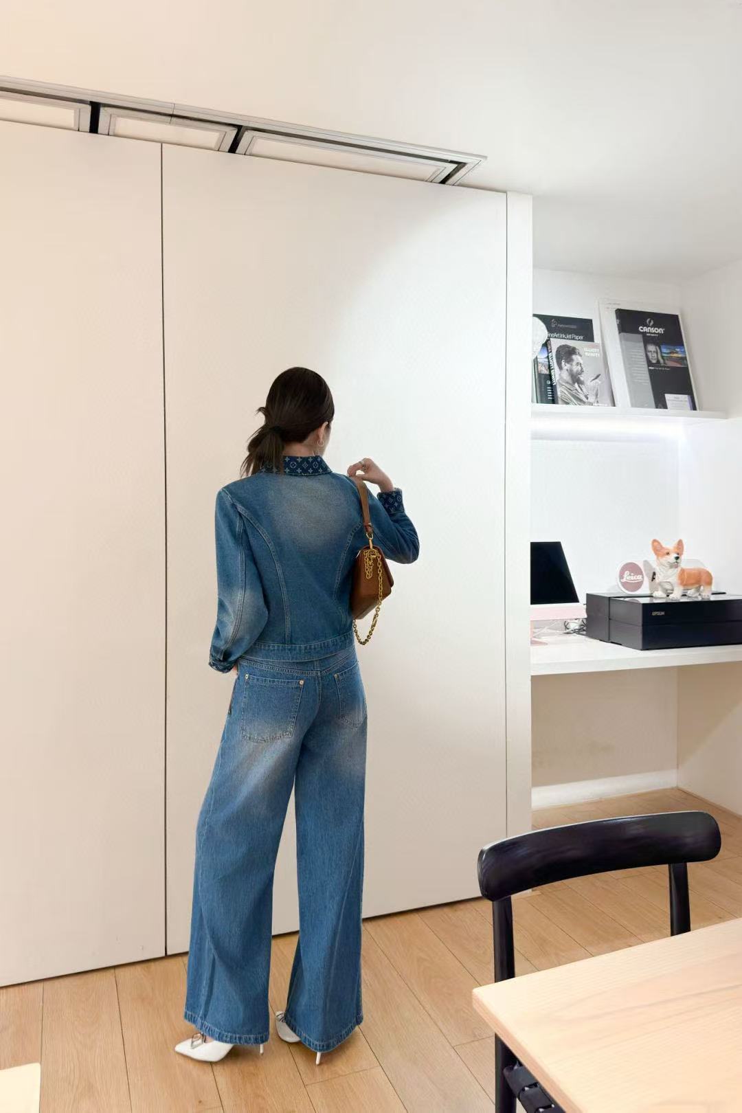 LVデニムラペルジャケット【50％割引+送料無料】