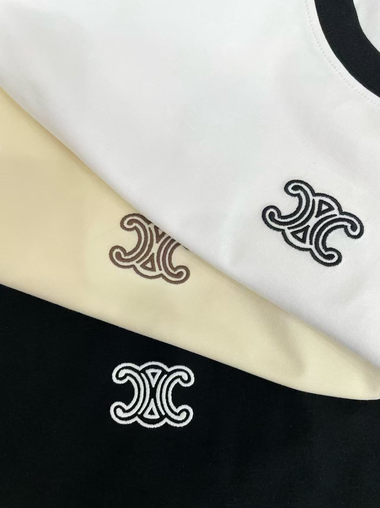 CEL1NE 凱旋門刺繍ロゴTシャツ【50％割引+送料無料】