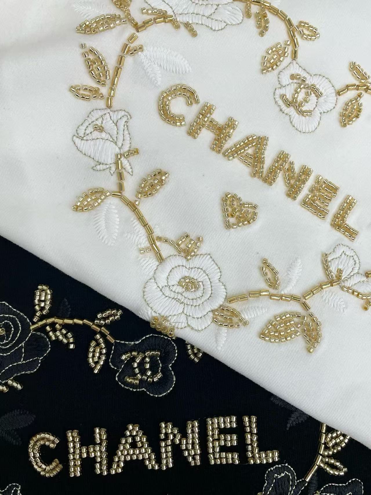 CHANE1 ハート刺繍フラワーTシャツ【50％割引+送料無料】