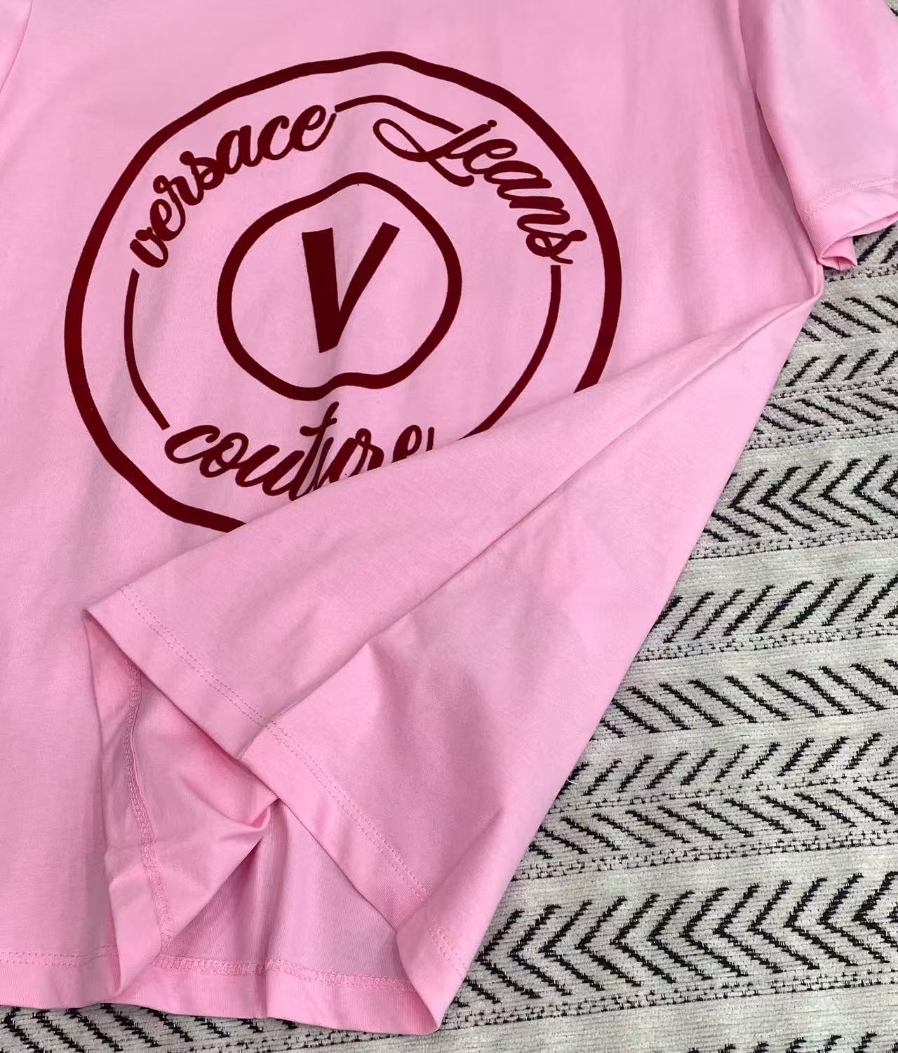 VERSACE グラフィティレター V フロックTシャツ【50％割引+送料無料】