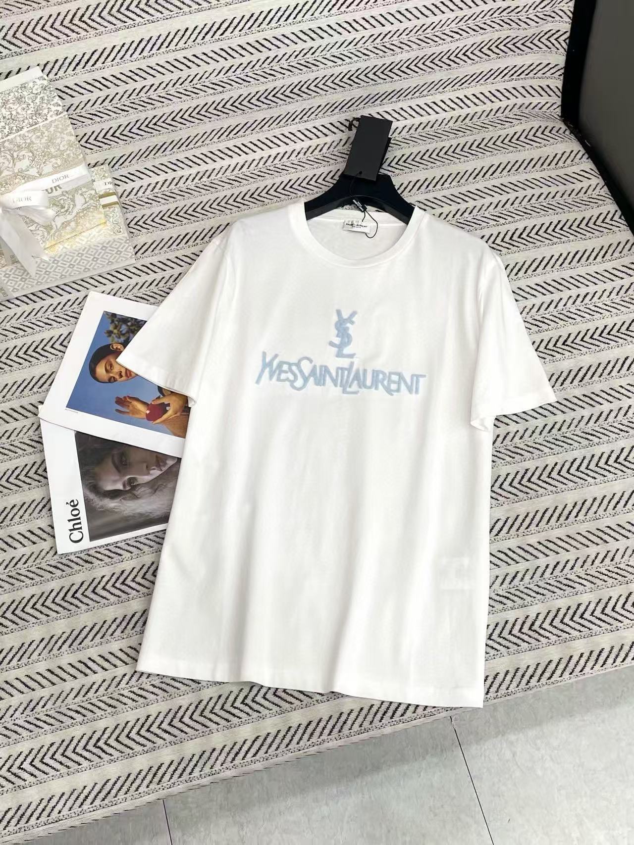YSL フロッキー レター Tシャツ【50％割引+送料無料】