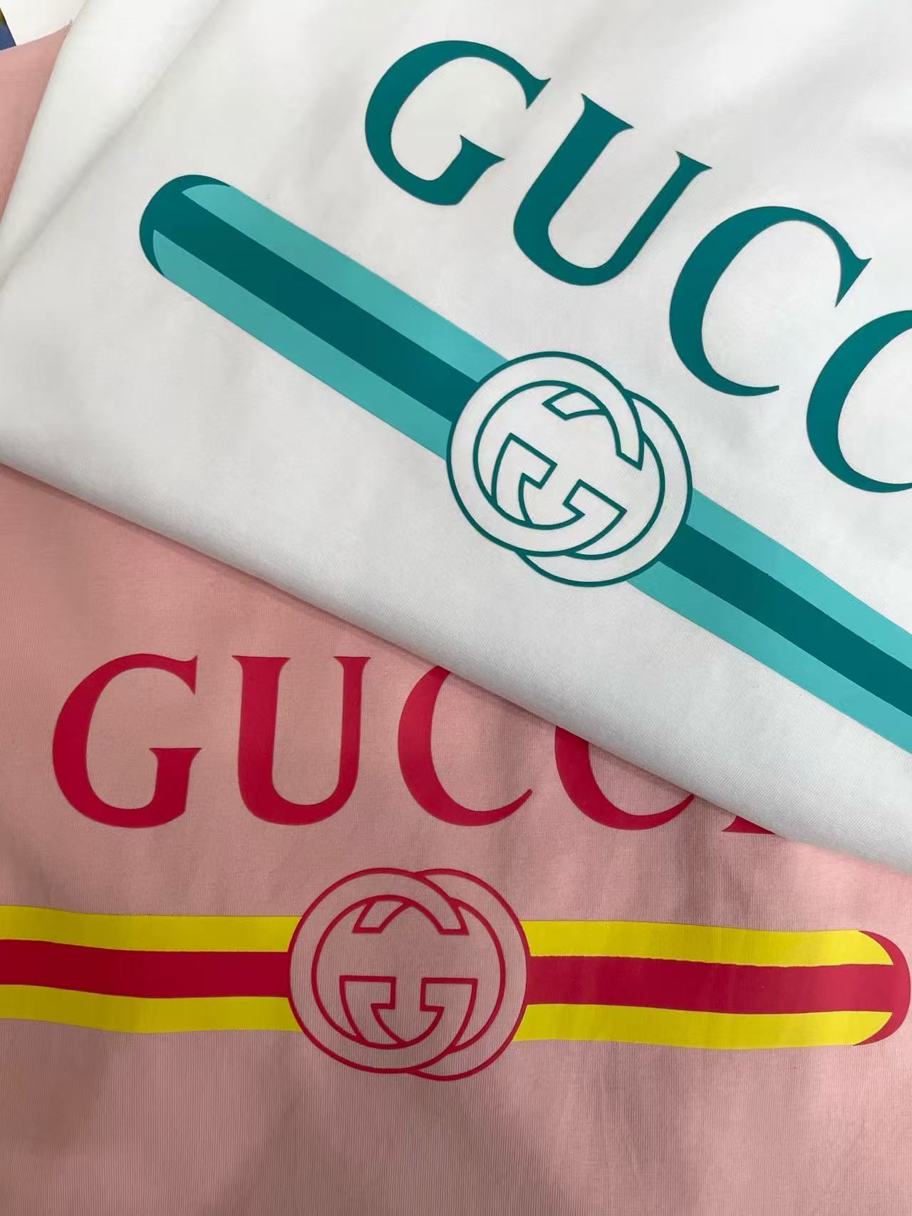 GUCC1 プリントレターTシャツ【50％割引+送料無料】