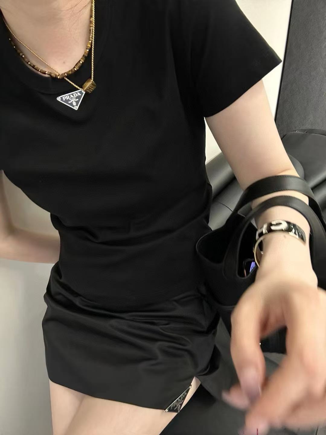 PR4DA トライアングルロゴ ミニTシャツ【50％割引+送料無料】