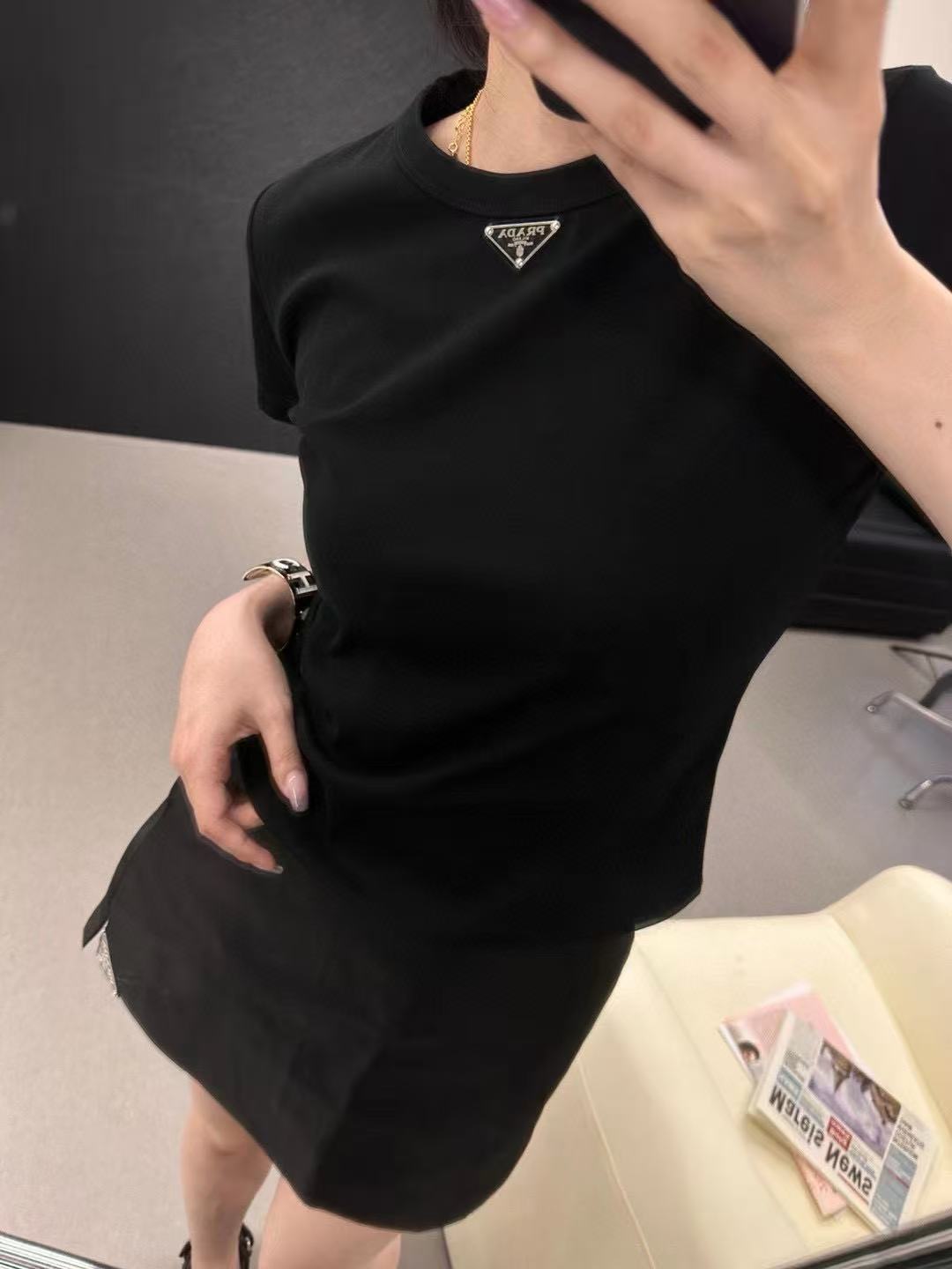 PR4DA トライアングルロゴ ミニTシャツ【50％割引+送料無料】