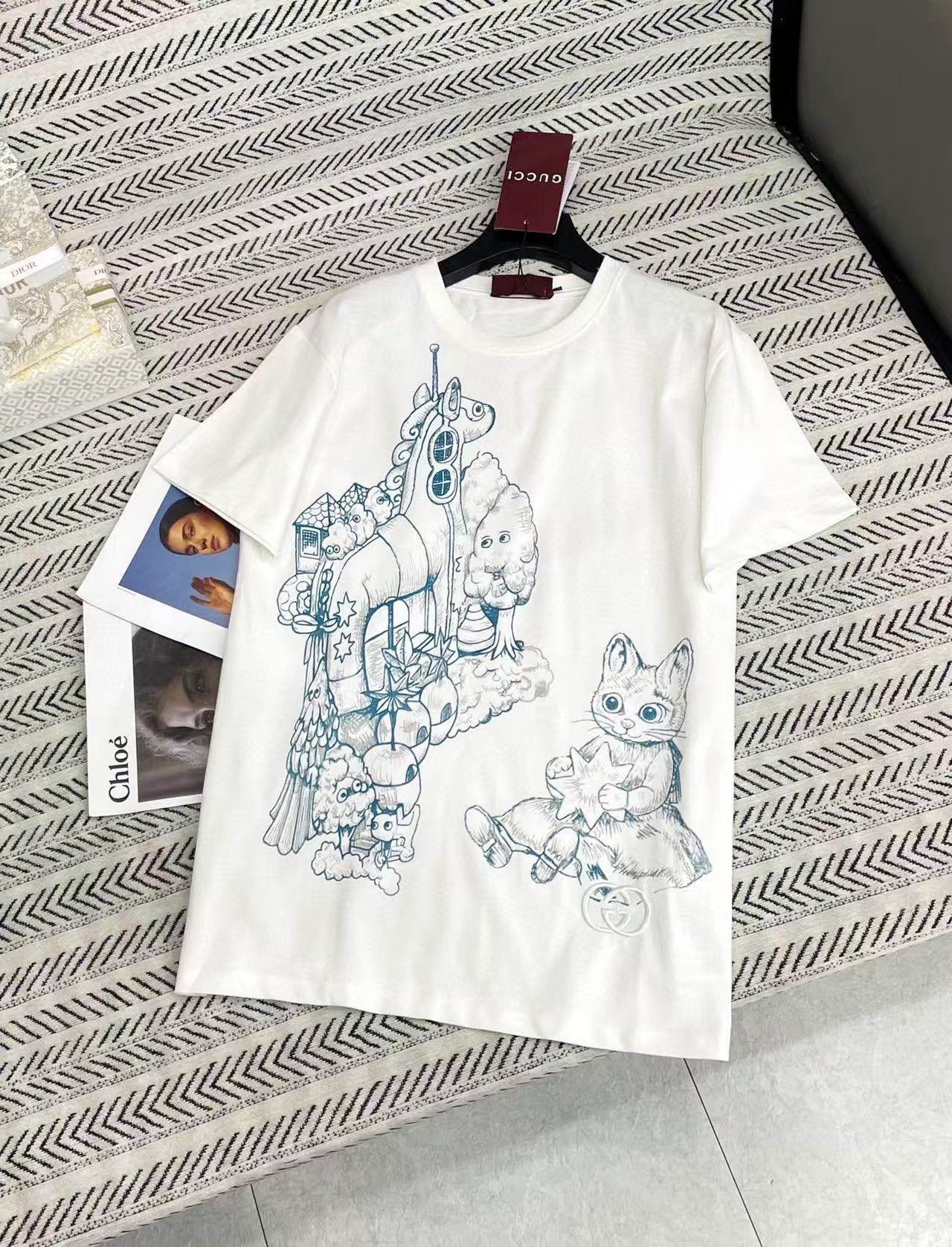 GUCC1 グラフィティ ポニー＆キャット Tシャツ【50％割引+送料無料】