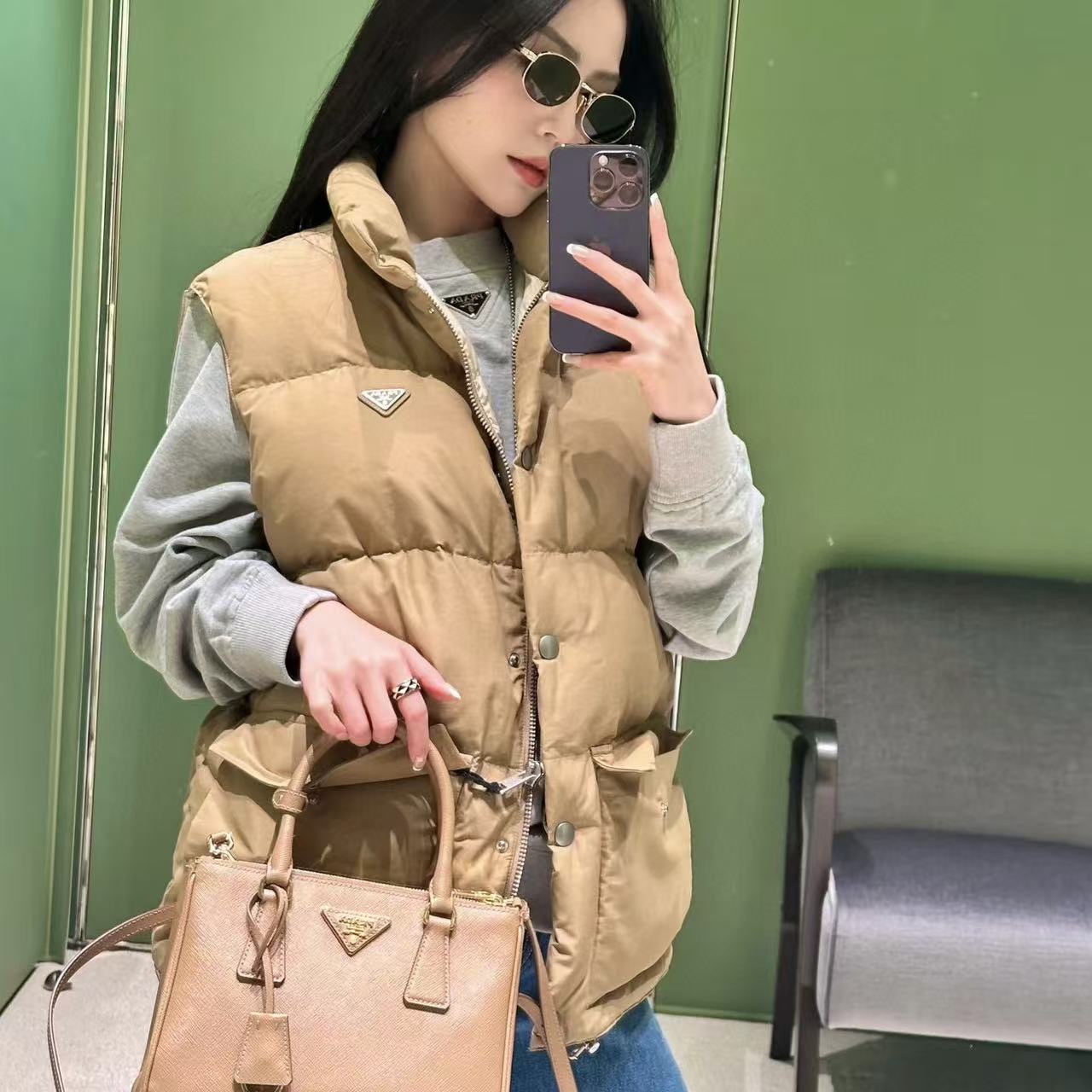 PR4DA トライアングルロゴ ダウンベスト【50％割引+送料無料】