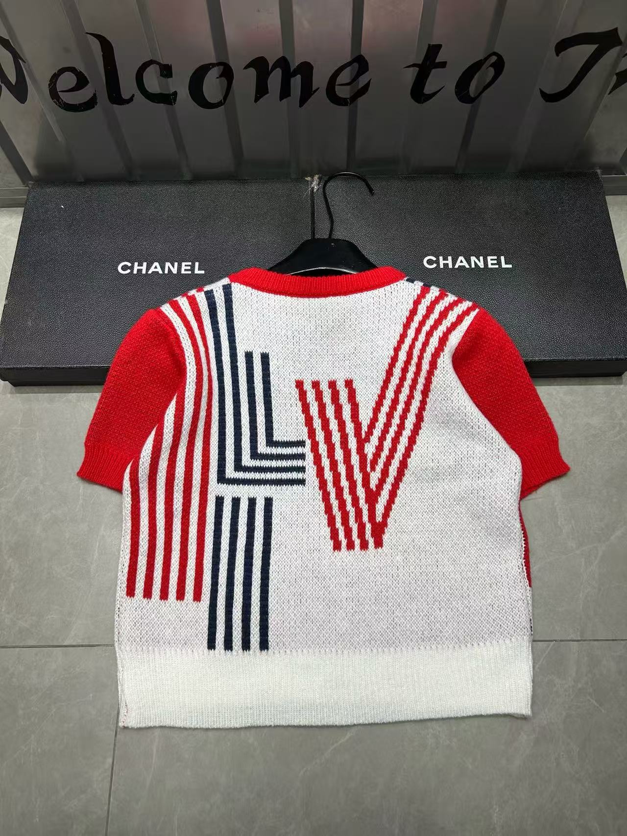 LVストライプカラーブロックウールセーター【50％割引+送料無料】