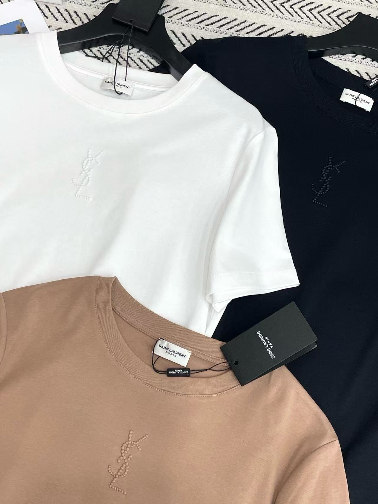 YLS シンプル刺繍ロゴTシャツ【50％割引+送料無料】