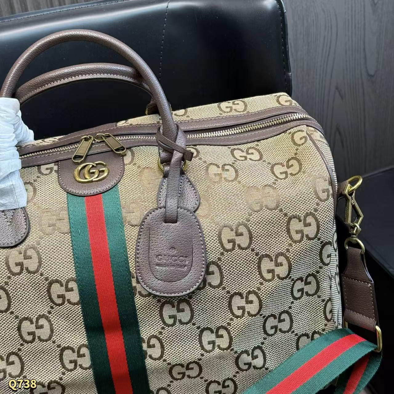 GUCC1 ジャカードハンドバッグ【50％割引+送料無料】