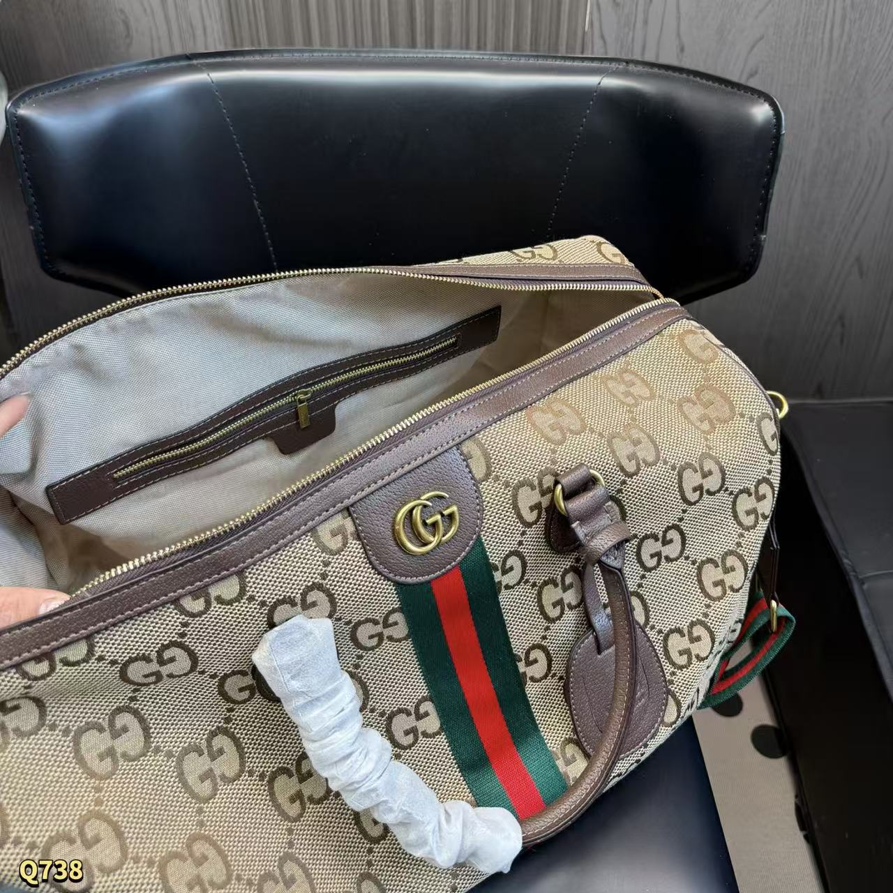 GUCC1 ジャカードハンドバッグ【50％割引+送料無料】