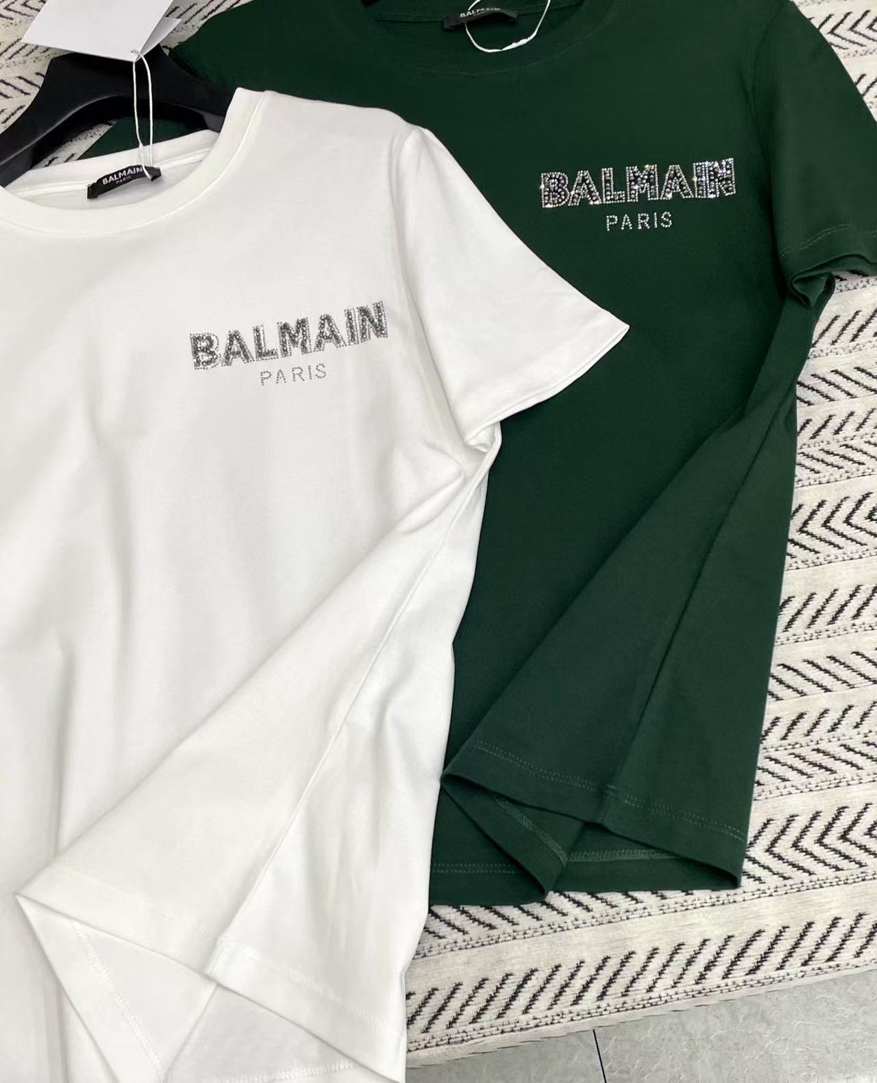 BALMA1N シンプルビーズレターTシャツ【50％割引+送料無料】
