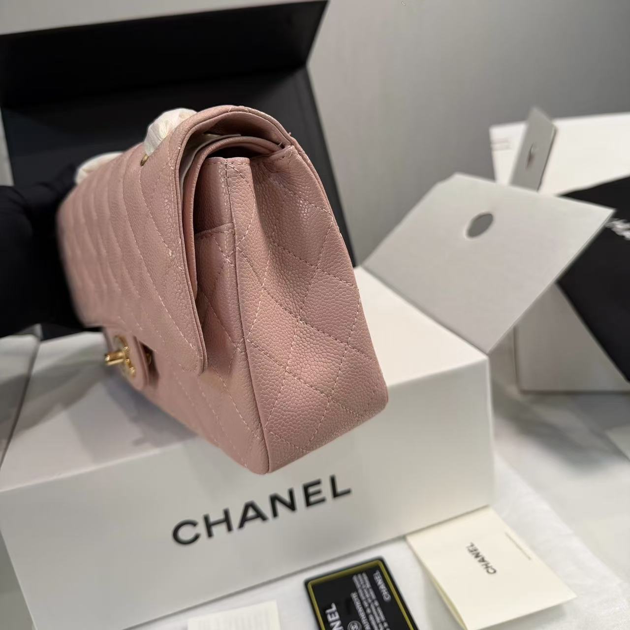 CHANE1 チェーン CF ピンク ショルダー クロスボディバッグ【50％割引+送料無料】