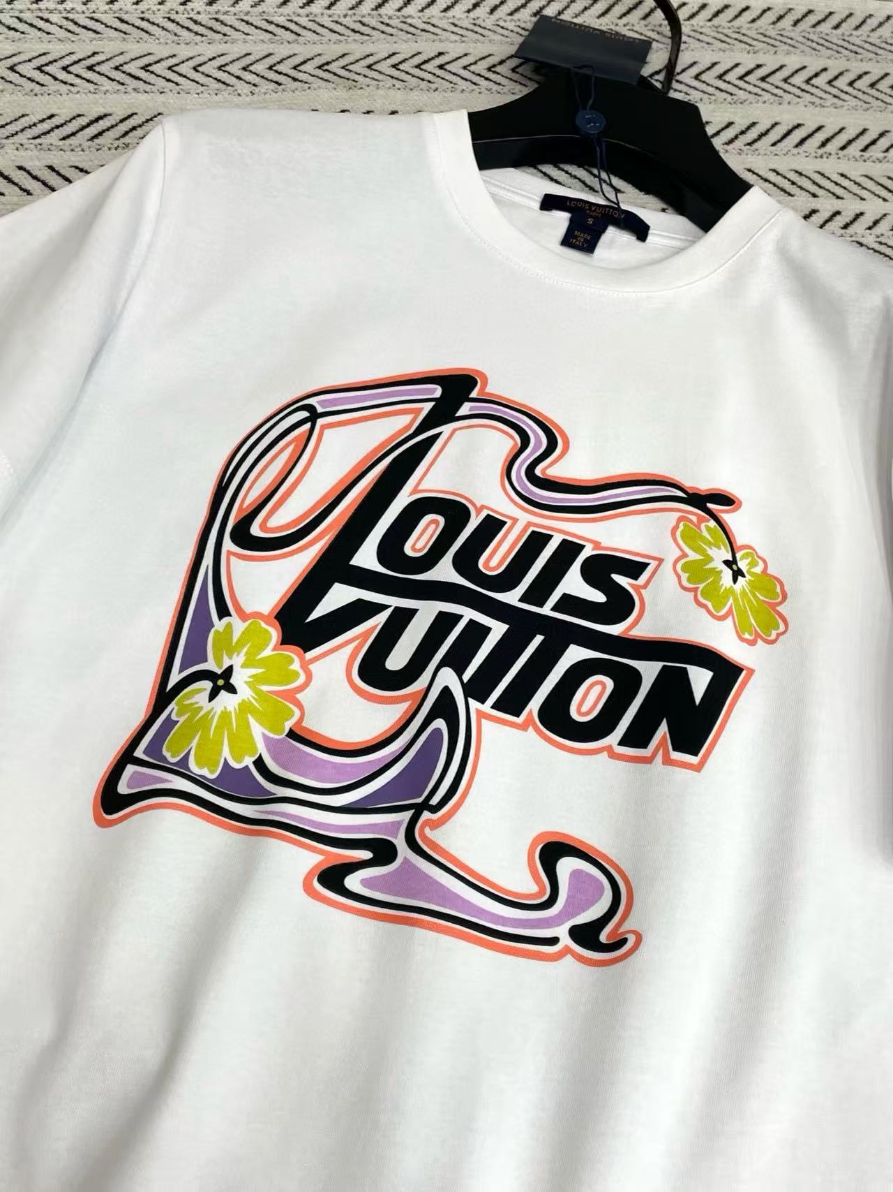 LVプリントレターTシャツ【50％割引+送料無料】