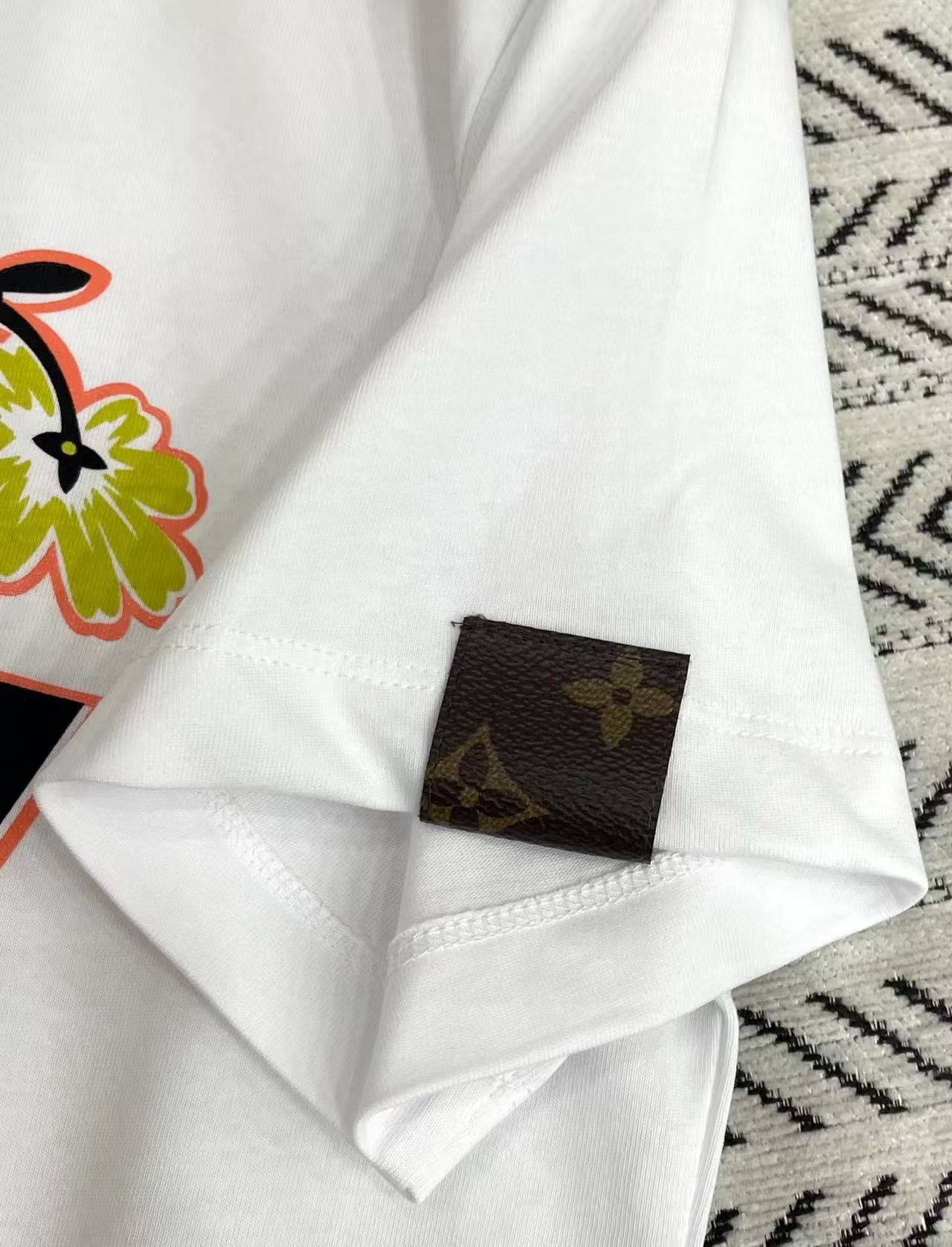 LVプリントレターTシャツ【50％割引+送料無料】