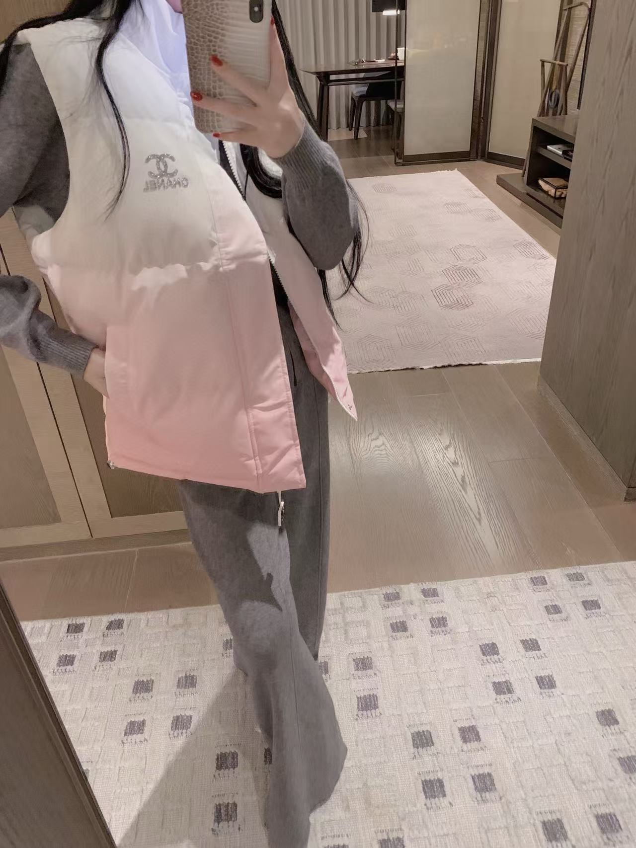 CHANE1 ダブルCグラデーションベスト【50％割引+送料無料】