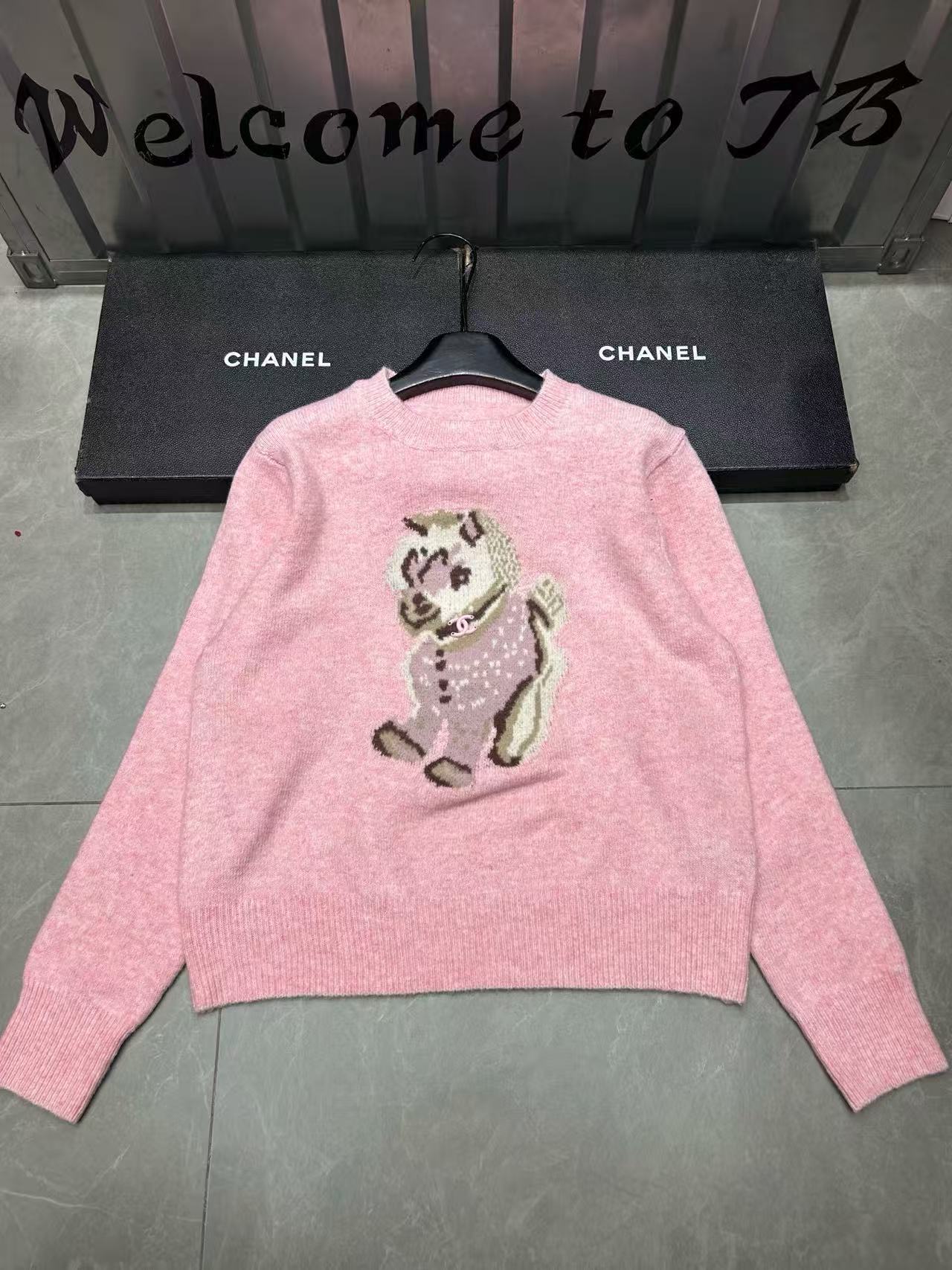 CHANE1 刺繍カートゥーンセーター50％割引+送料無料】