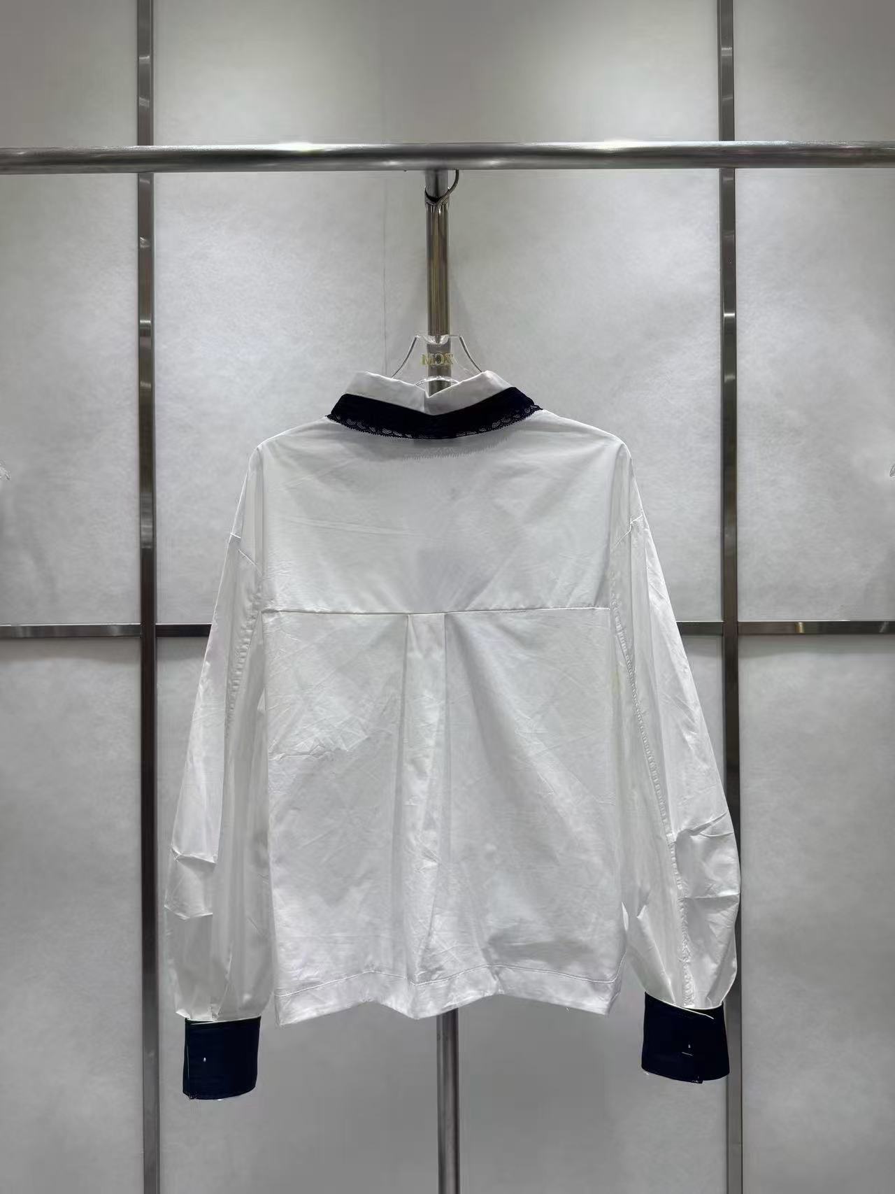 CHANE1 ダブルC ウエスト絞りドローストリングシャツ【50％割引+送料無料】