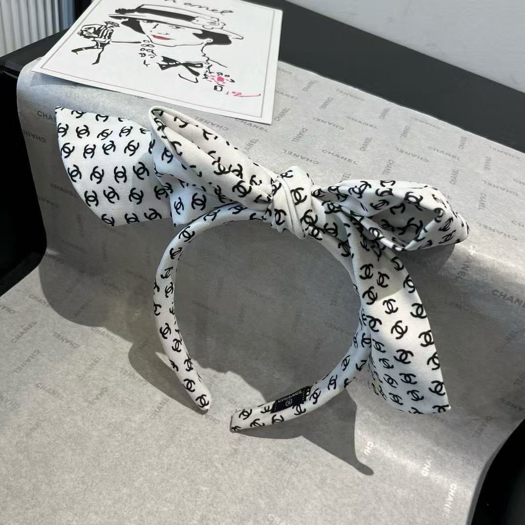 CHANE1 ダブルC ボウ ヘッドバンド【50％割引+送料無料】