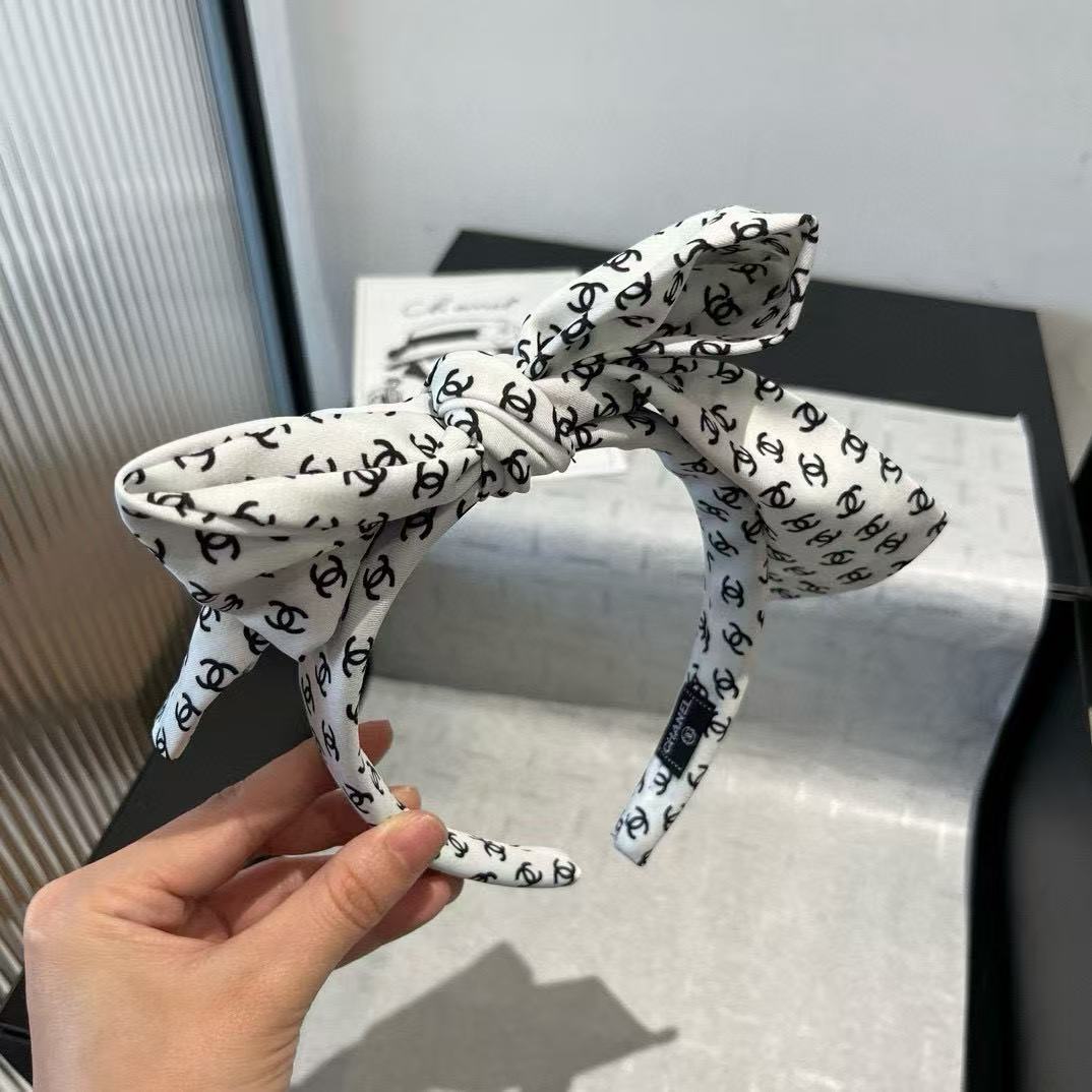 CHANE1 ダブルC ボウ ヘッドバンド【50％割引+送料無料】