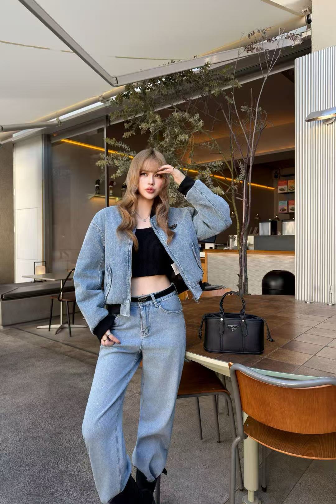 PR4DA トライアングルロゴ デニムジャケット【50％割引+送料無料】