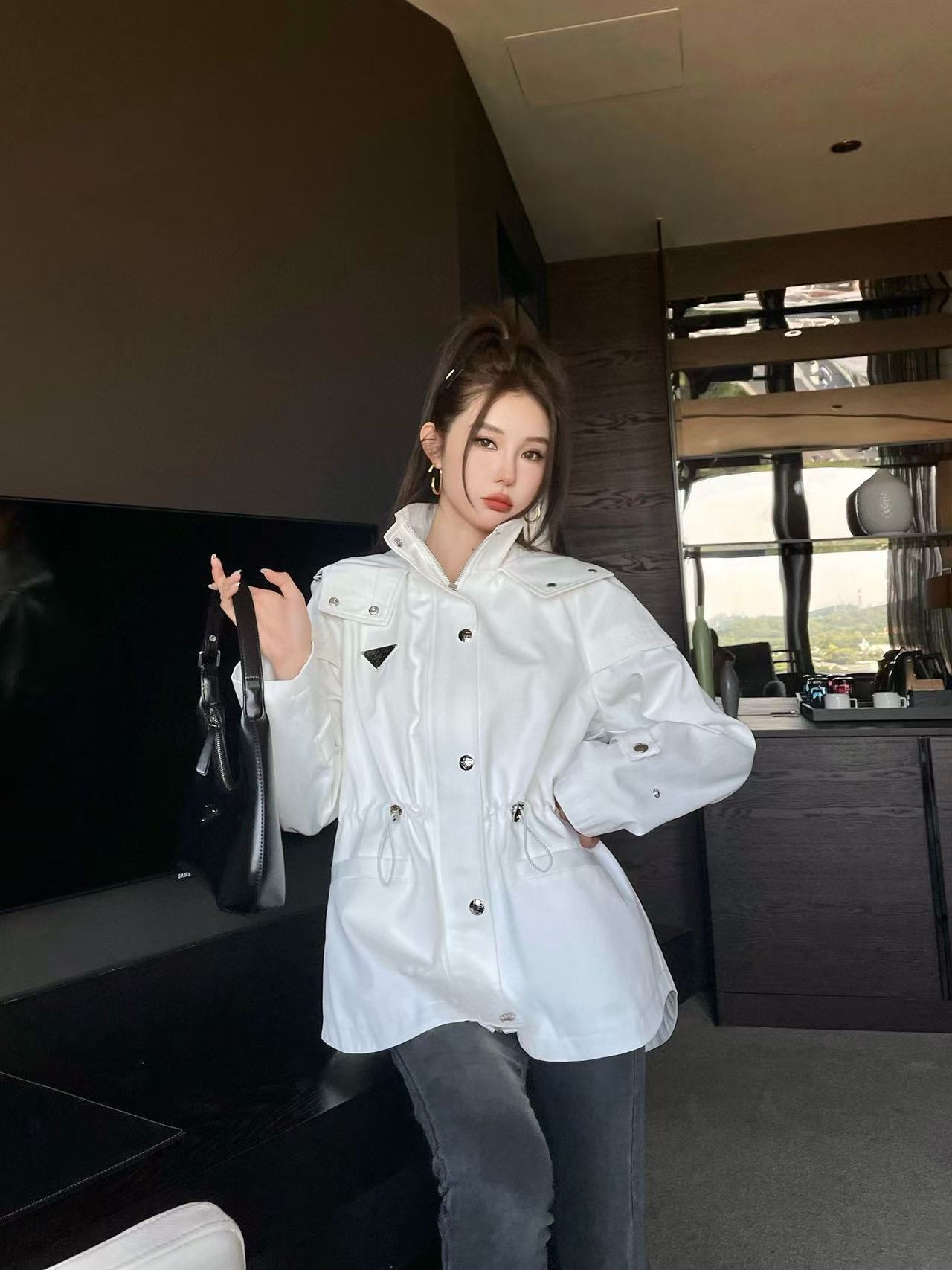 PR4DA トライアングルロゴ フード付きジャケット【50％割引+送料無料】