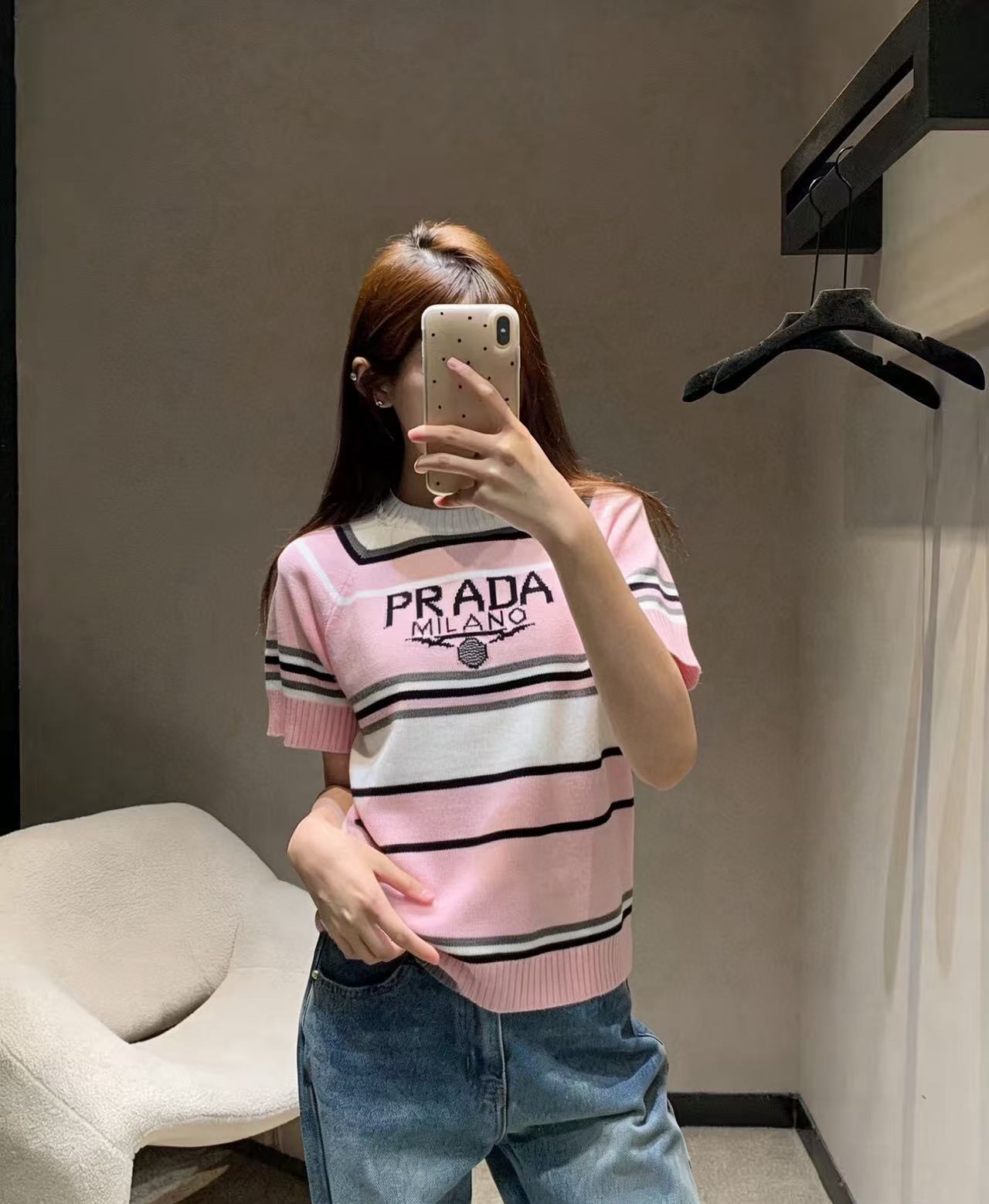 PR4DA ストライプ レター ウール セーター【50％割引+送料無料】