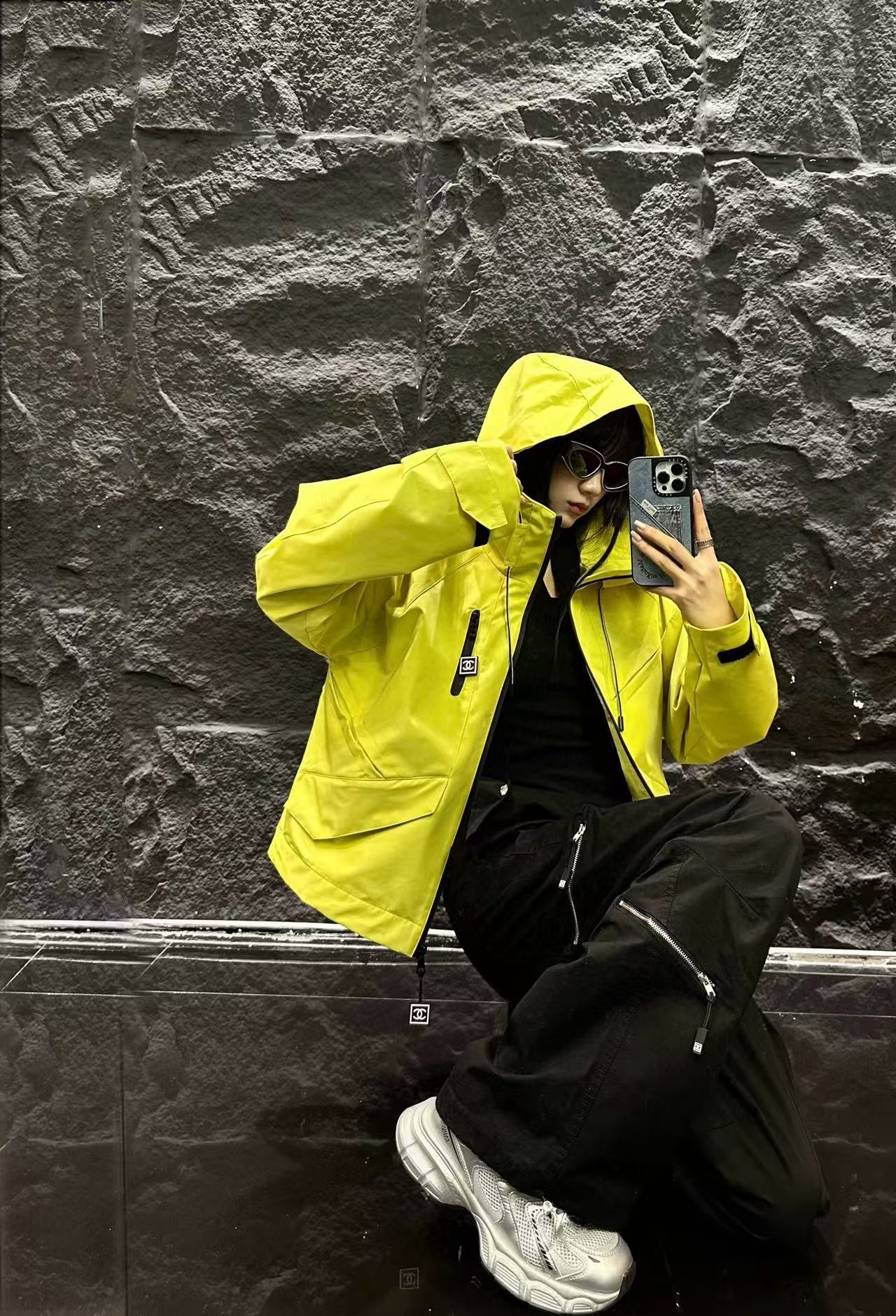 CHANE1 フード付きウィンドブレーカージャケット【50％割引+送料無料】