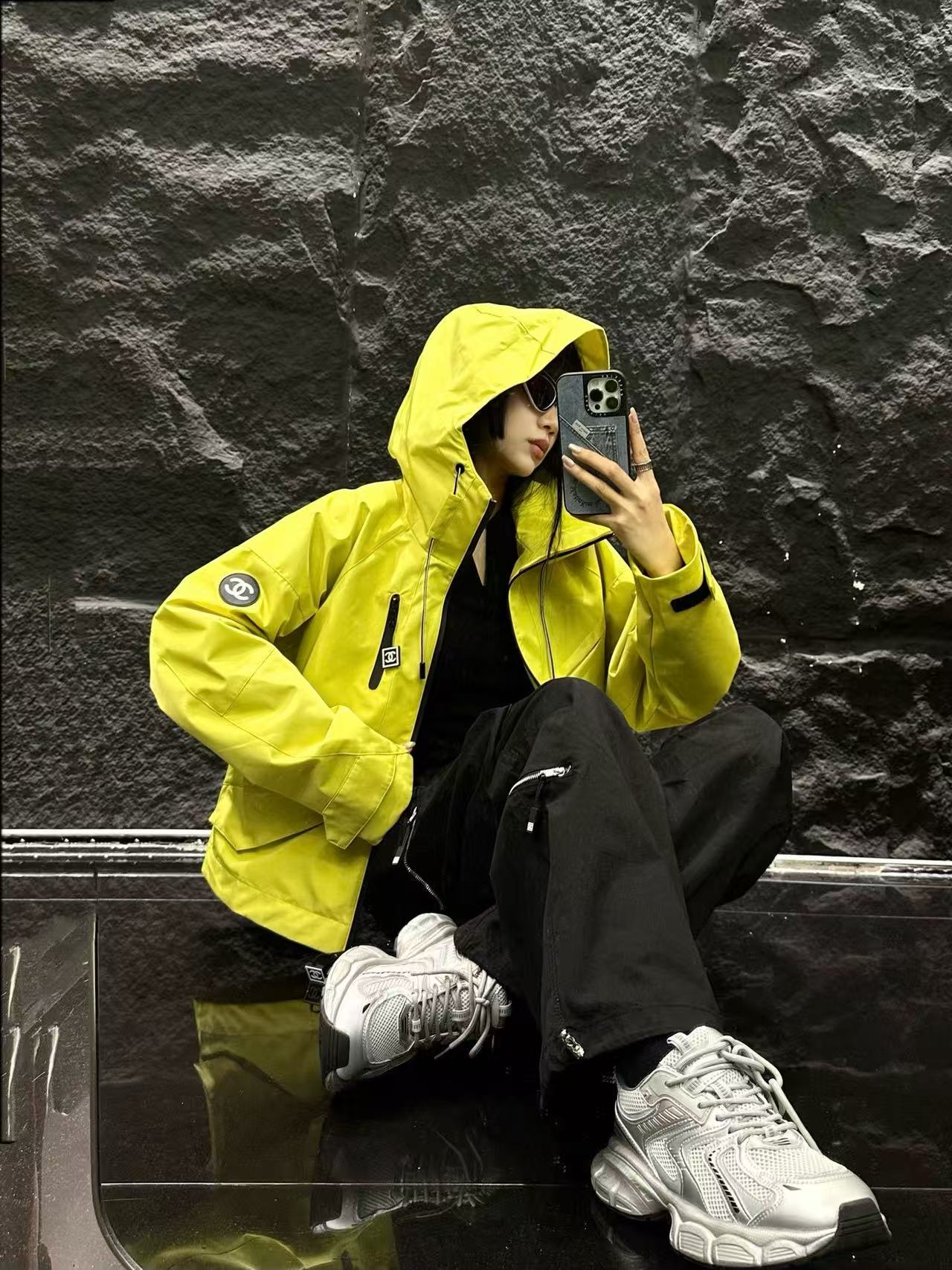 CHANE1 フード付きウィンドブレーカージャケット【50％割引+送料無料】