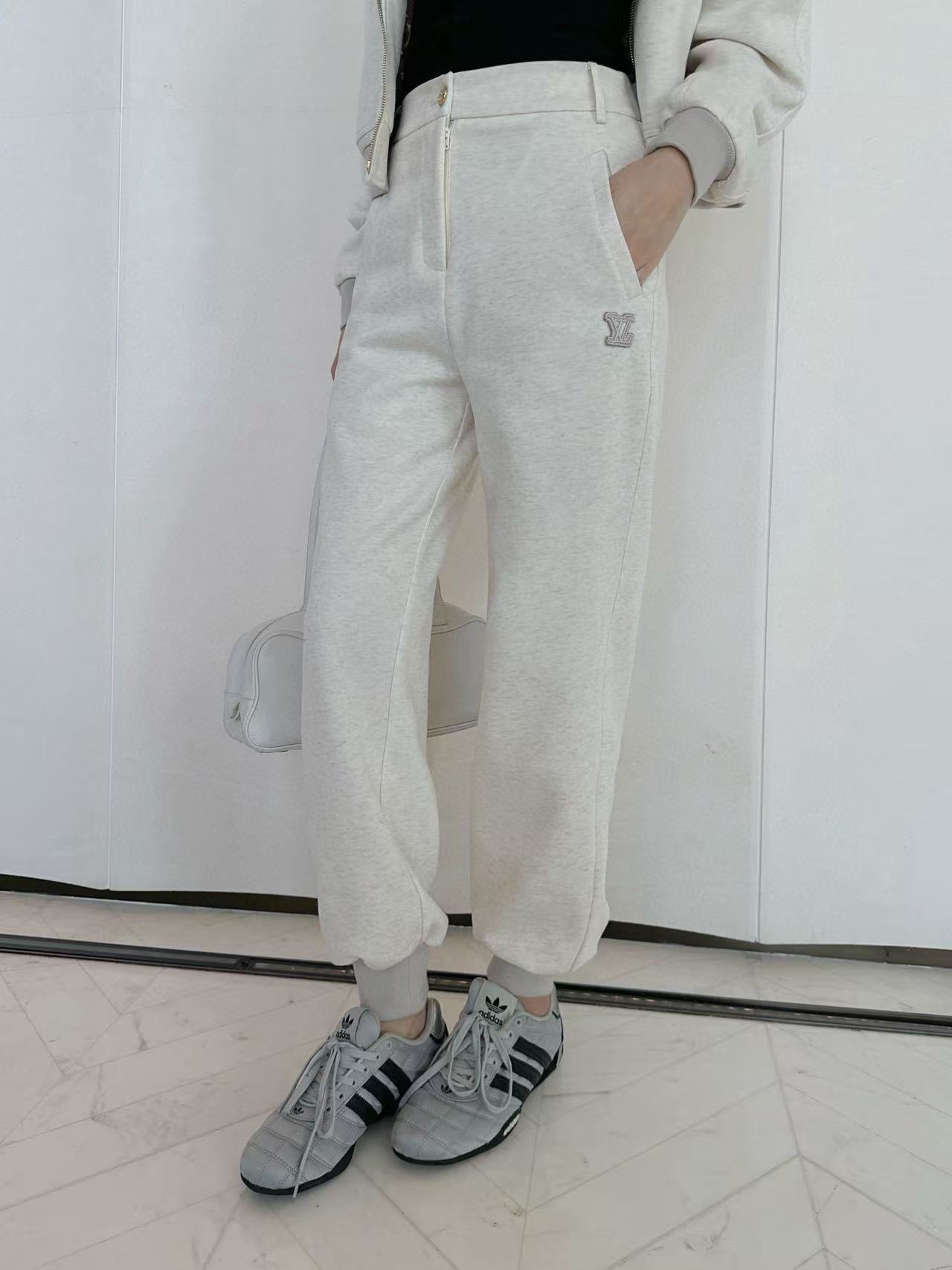 LVツーピースセット：ラペルジップアップジャケットとパンツ【50％割引+送料無料】