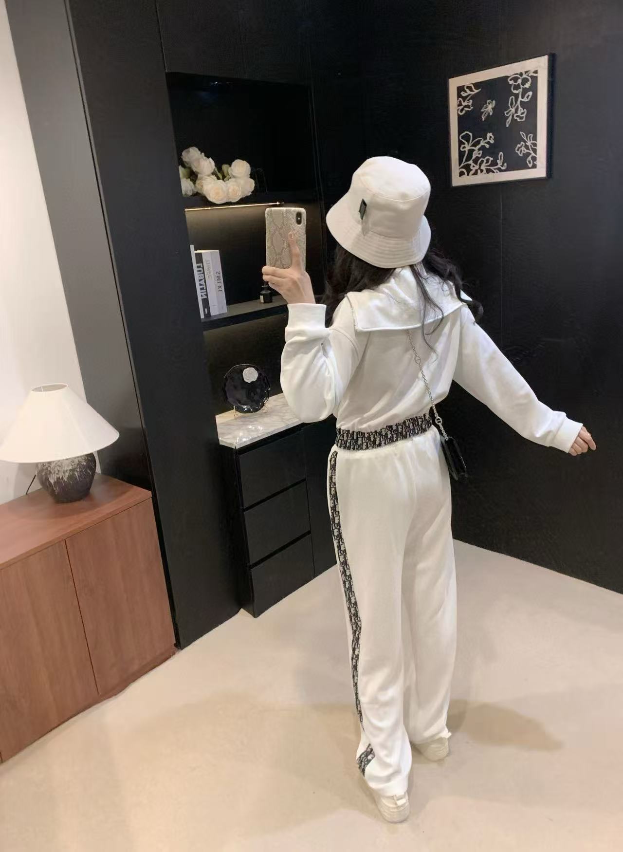 DIOR ジャカード ツーポケット カジュアル ツーピース セット【50％割引+送料無料】