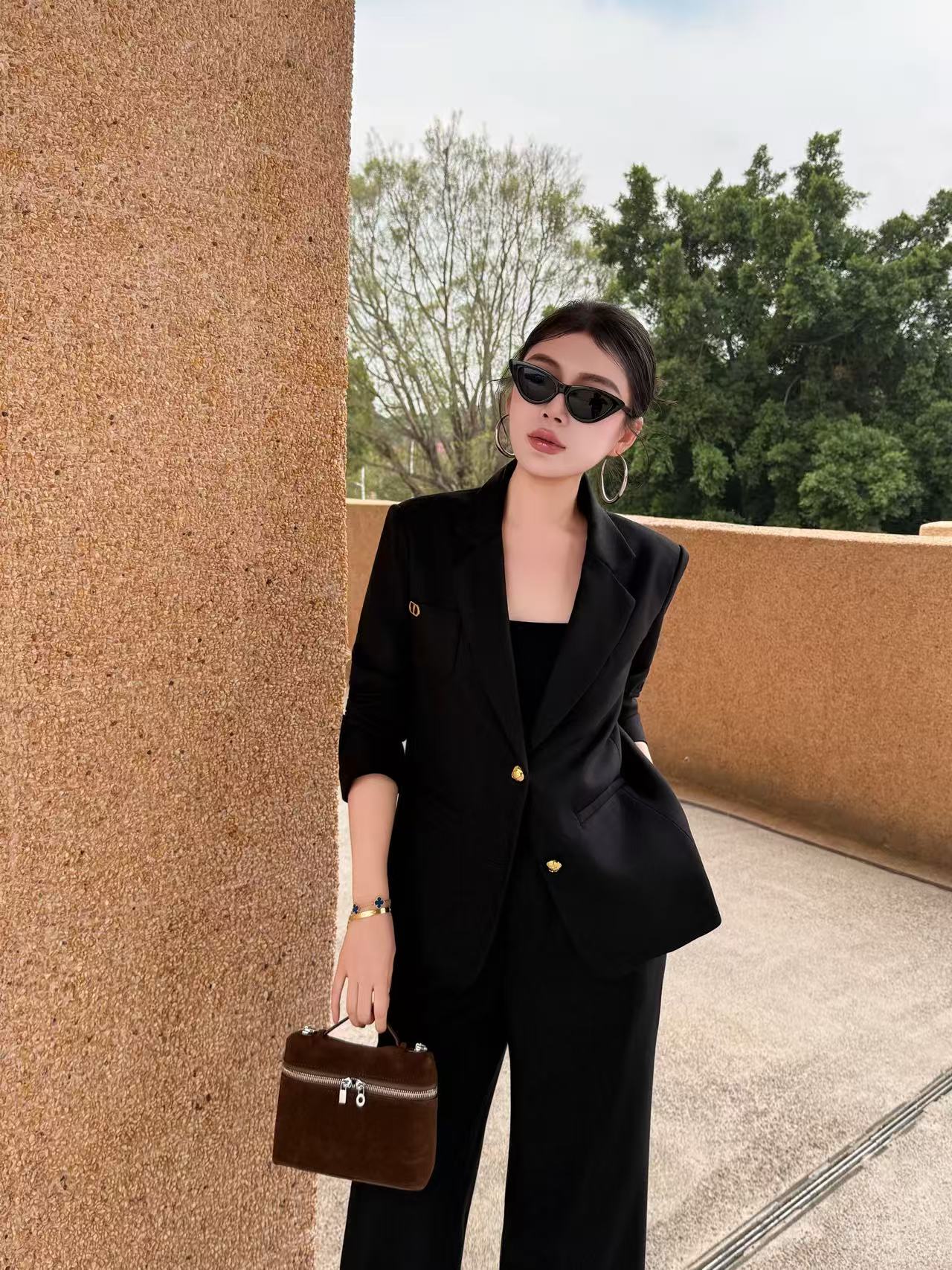 DI0R 高品質 CDスーツ ジャケット+パンツ ツーピースセット【50％割引+送料無料】