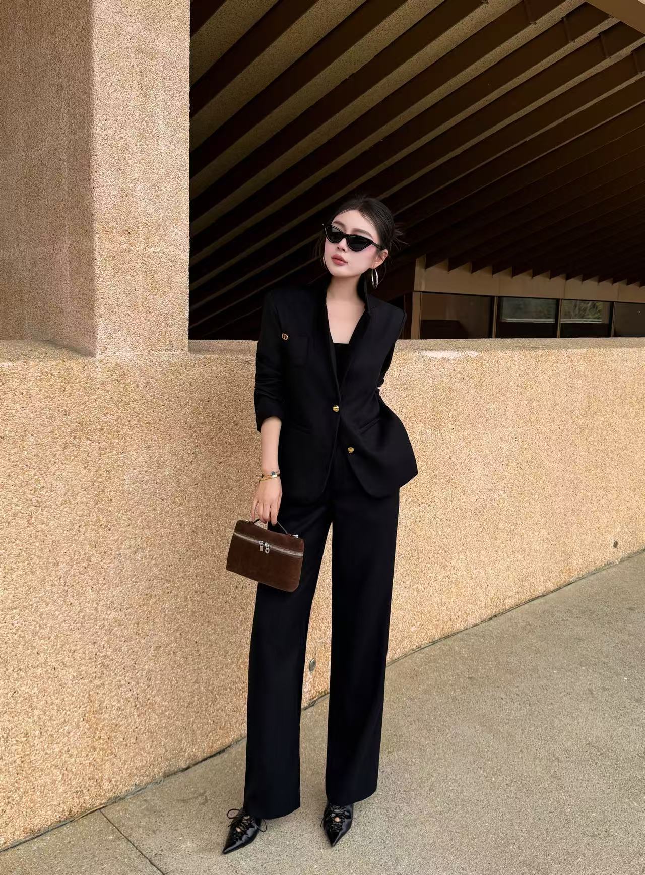 DI0R 高品質 CDスーツ ジャケット+パンツ ツーピースセット【50％割引+送料無料】