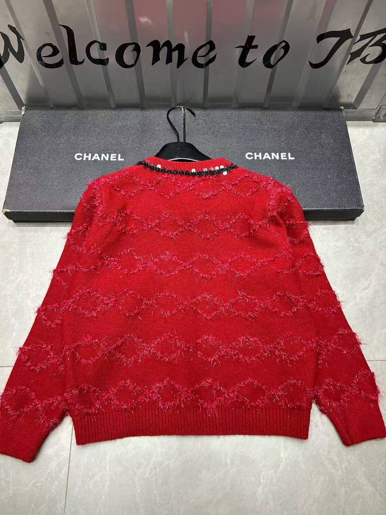 CHANE1 ブローチ付きウールカーディガン【50％割引+送料無料】