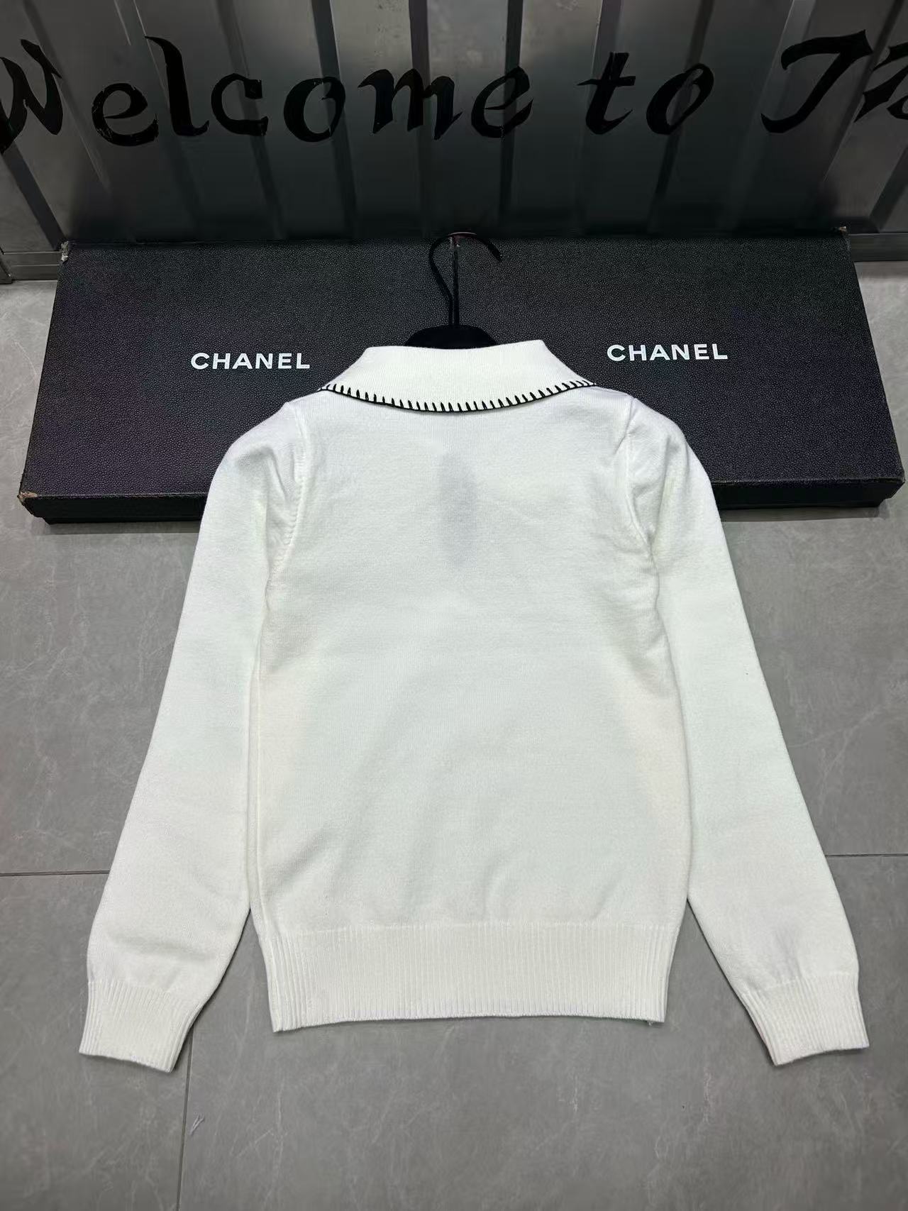 CHANE1 ボウタイカラーウールセーター【50％割引+送料無料】