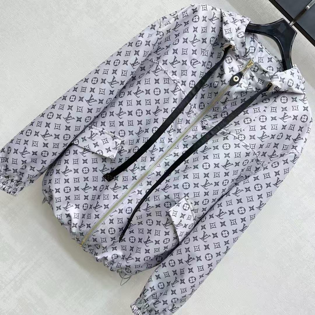 LV フード付きプリント カジュアルジャケット【50％割引+送料無料】