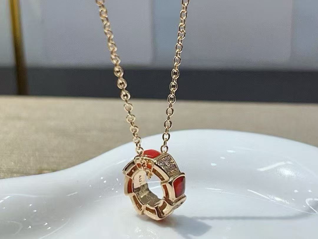 BVLGAR1 スネークボーン ダイヤモンドネックレス【50％割引+送料無料】