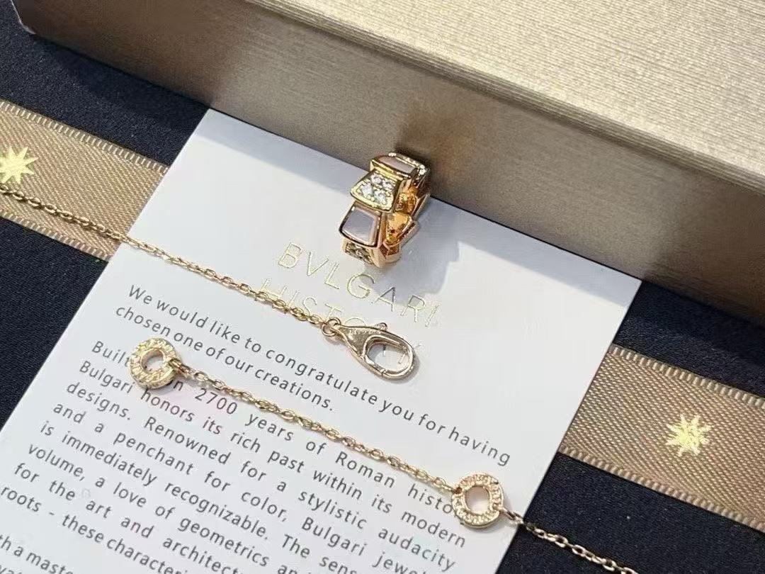 BVLGAR1 スネークボーン ダイヤモンドネックレス【50％割引+送料無料】