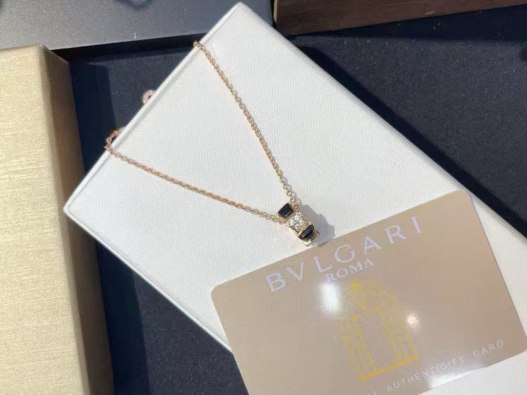 BVLGAR1 スネークボーン ダイヤモンドネックレス【50％割引+送料無料】