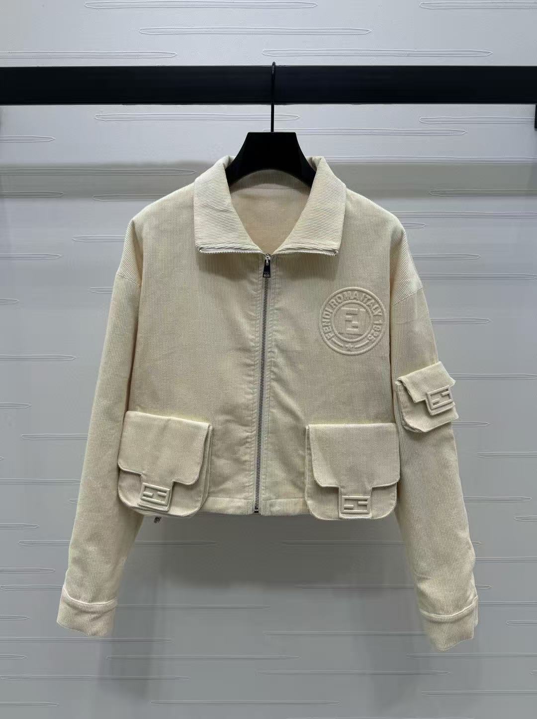 FEND1 コーデュロイカラージャケット+トラウザーズ ツーピースセット【50％割引+送料無料】